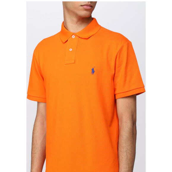 Polo Ralph Lauren Men's Classic Fit Cotton Polo Shirt, Orange, Size L - Picture 3 of 3